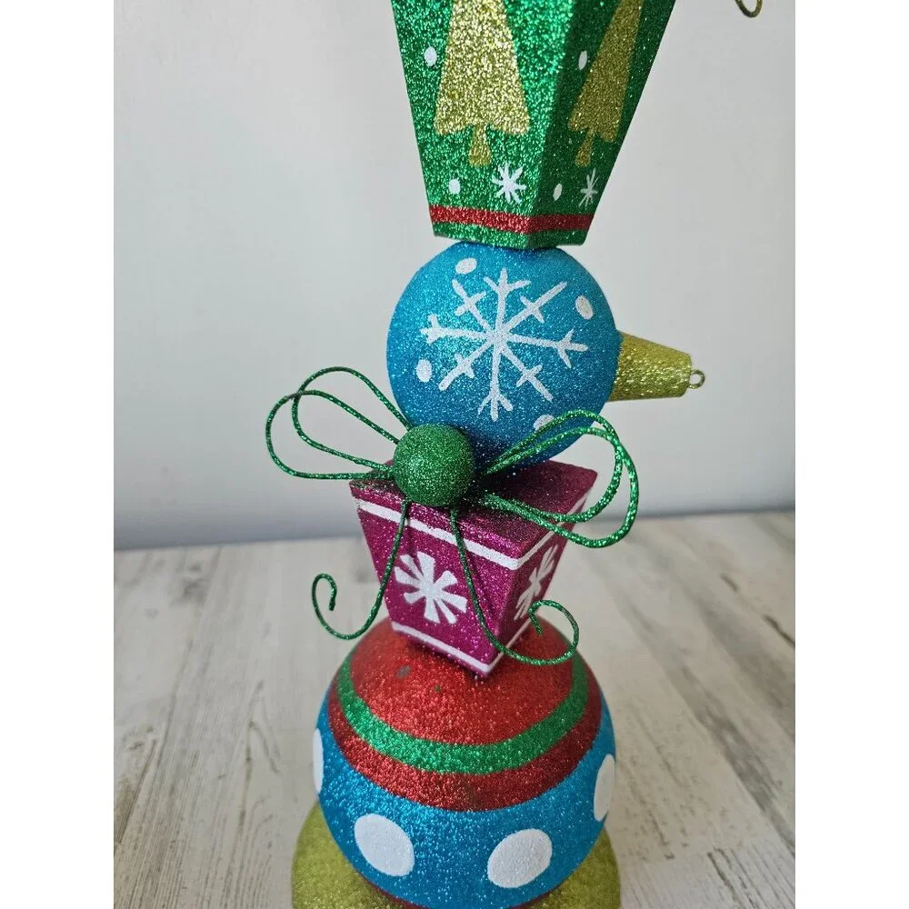Pier 1 ornament glitter vintage rare Xmas decor centerpiece Bose‎